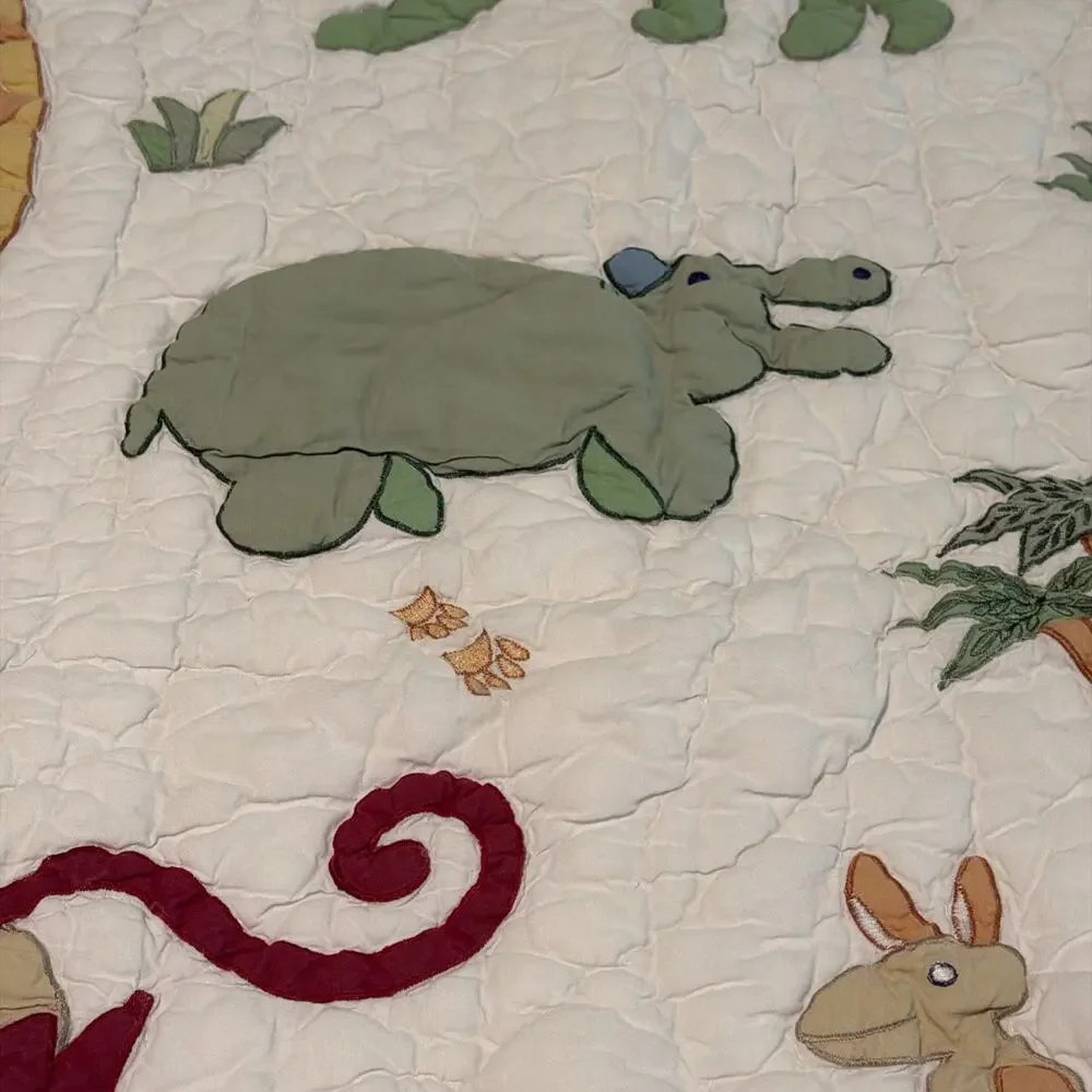 Amity Home Kids baby quilt dinosaur jungle Animal Blanket 40 * 50